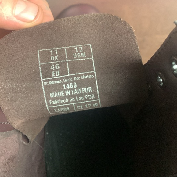 RARE PLUM DR MARTENS 1460 SIZE 12 - Picture 5 of 8